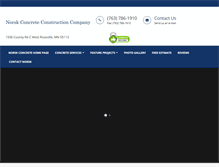 Tablet Screenshot of norskconcrete.com